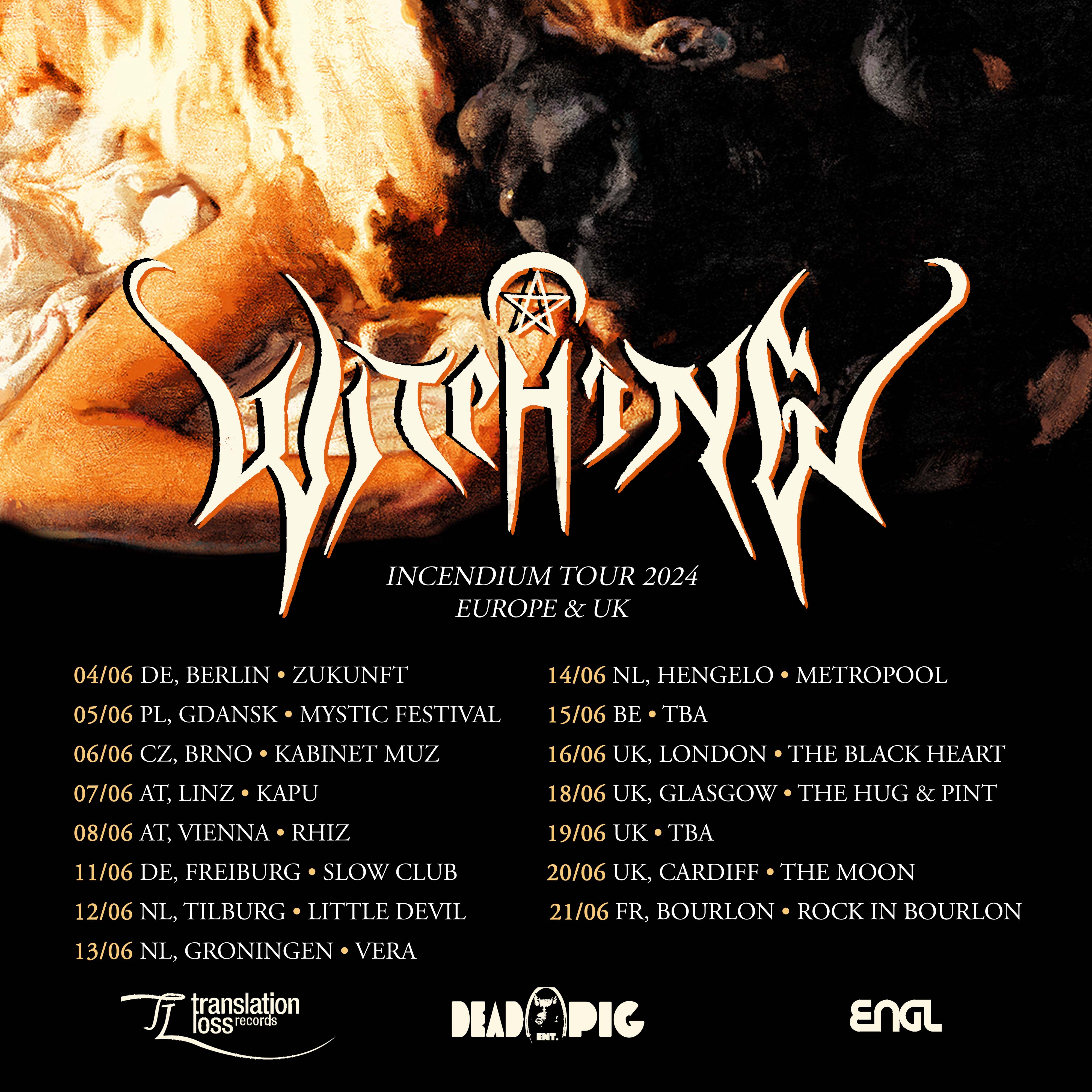 Witching - Incendium European Tour Announced!